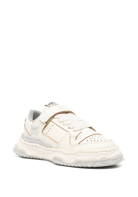 sneakers keith uomo nere e bianche in pelle MAISON MIHARA YASUHIRO | A13FW702WHITE